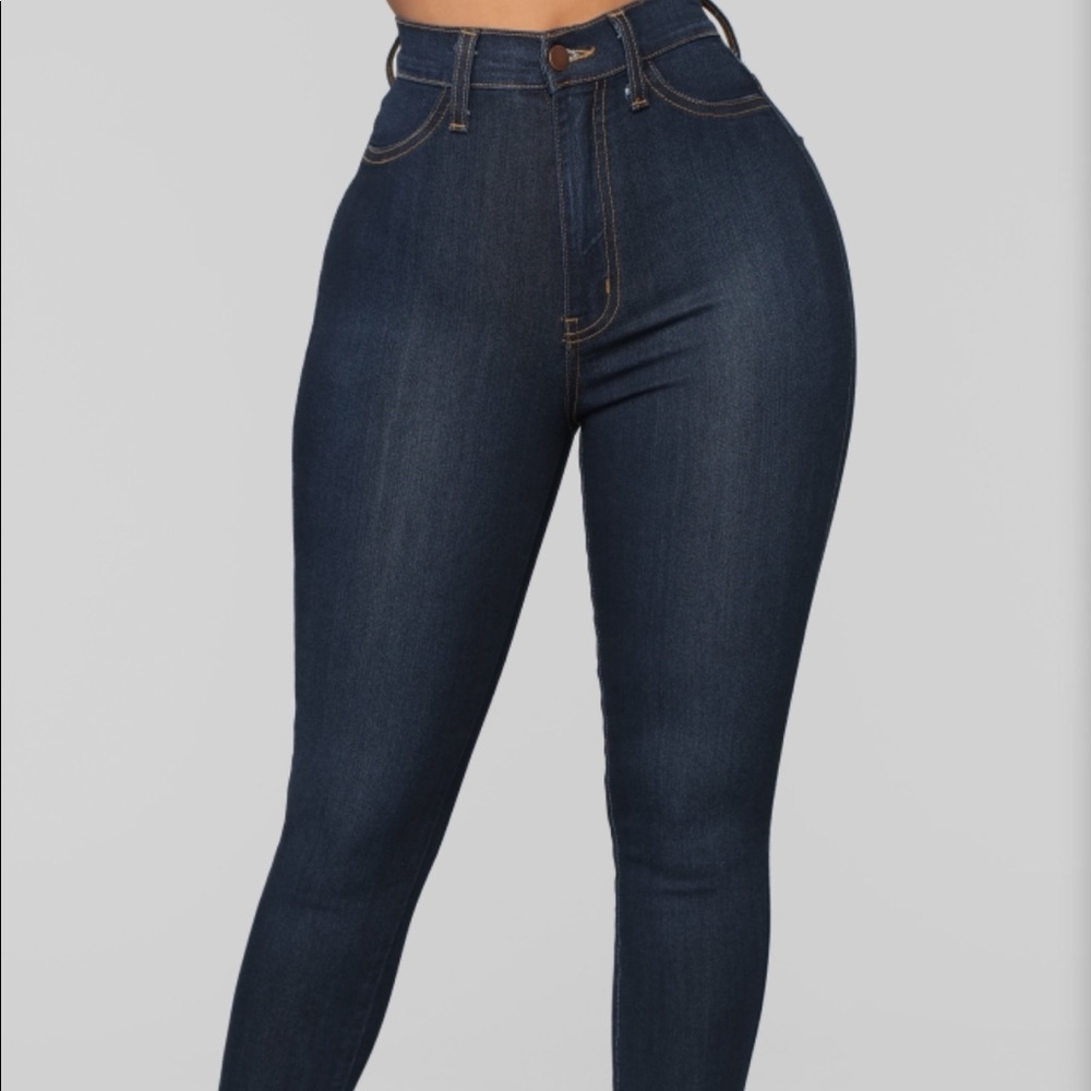 Classic High Waist Skinny Jeans - DarkSHARE